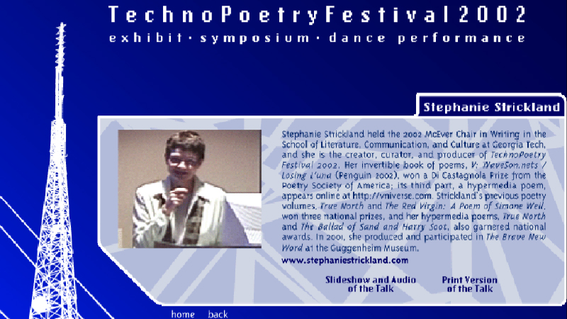 gallery image of TechnoPoetry Festival 2002