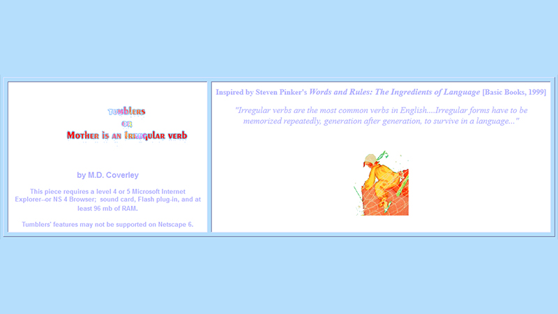 gallery image of Tumblers or Mother is an Irregular Verb