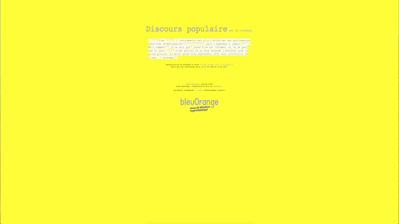 gallery image of Discours populaire sur la violence