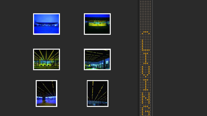 gallery image of Jenny Holzer at the Neue Nationalgalerie