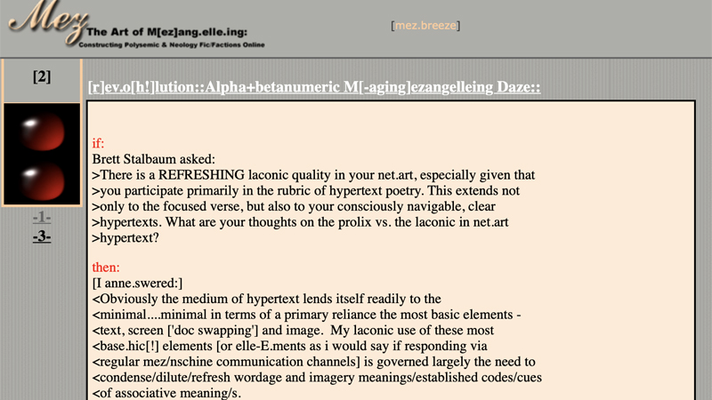 gallery image of The Art Of M[Ez]Ang.Elle.Ing: Constructing Polysemic & Neology Fic/Factions Online”