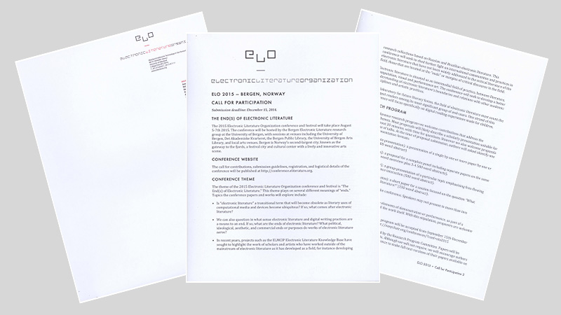 gallery image of 2015 Bergen Conference Call for Participation