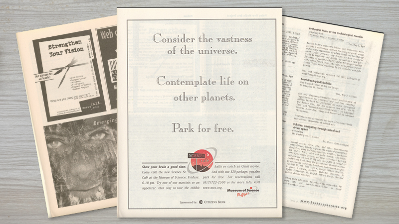 gallery image of 2001 Boston Cyberarts Festival Program