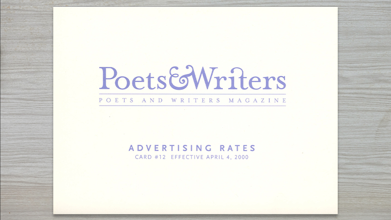 gallery image of Poets & Writers Advertising Card