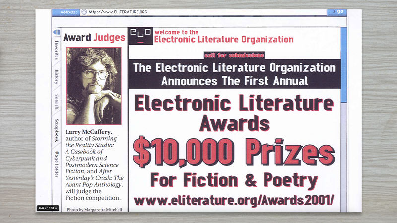 gallery image of 2001 Electronic Literature Awards Announcement