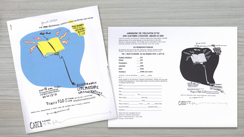 gallery image of 2001 Electronic Literature Awards Materials