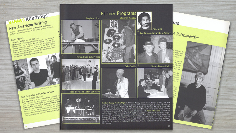 gallery image of Hammer Museum Calendar Fall 2003