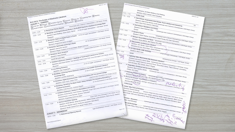 gallery image of 2015 ELO Conference Program