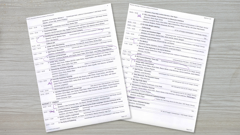 gallery image of 2015 ELO Conference Program