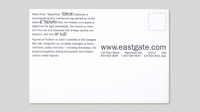 gallery image of Figurski at Findhorn on Acid Original Promotional Card