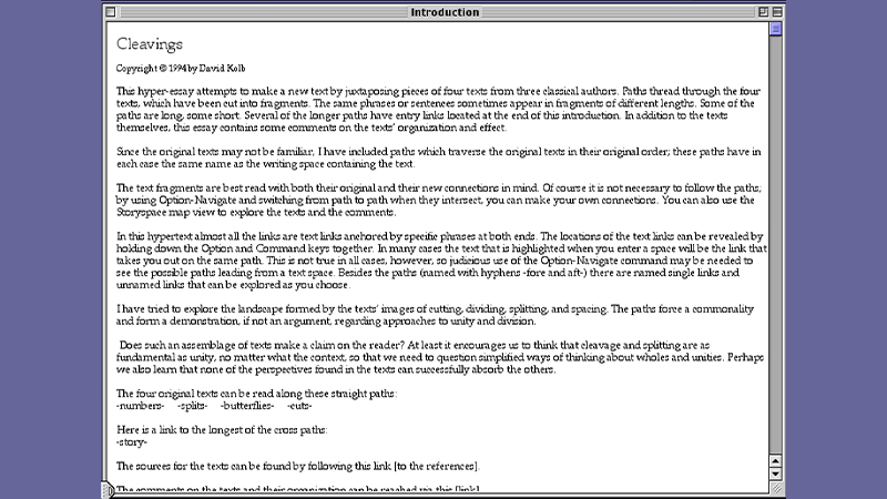 gallery image of Cleavings