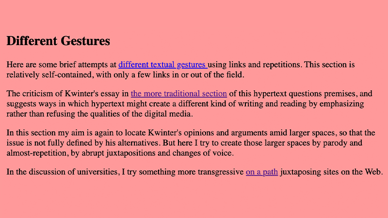 gallery image of Hypertext as Resistance