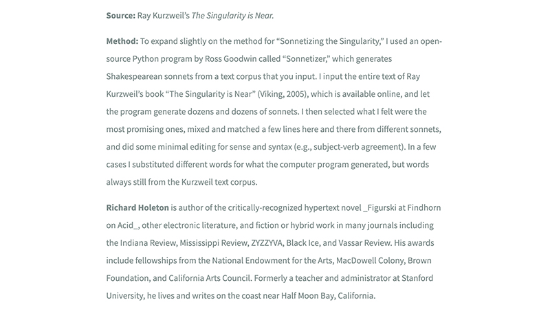 gallery image of Sonnetizing the Singularity