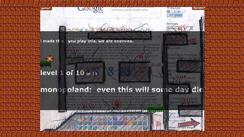 gallery image of i made this. you play this. we are enemies.