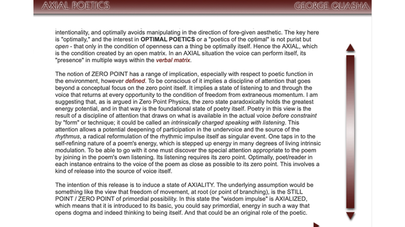 gallery image of Axial Poetics