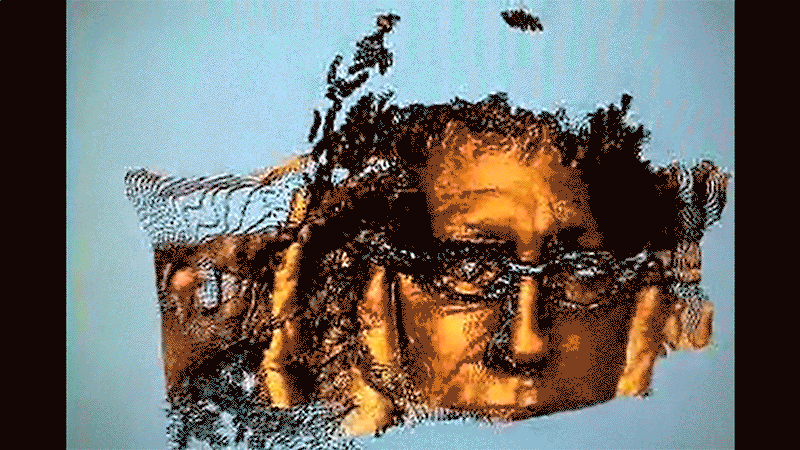 gallery image of self-portrait turning around scan