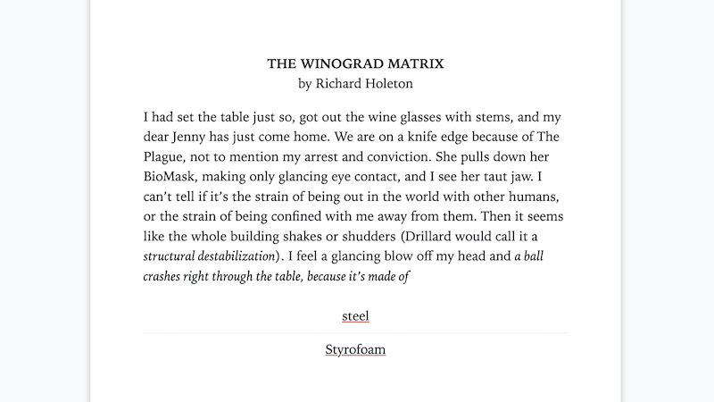 gallery image of The Winograd Matrix