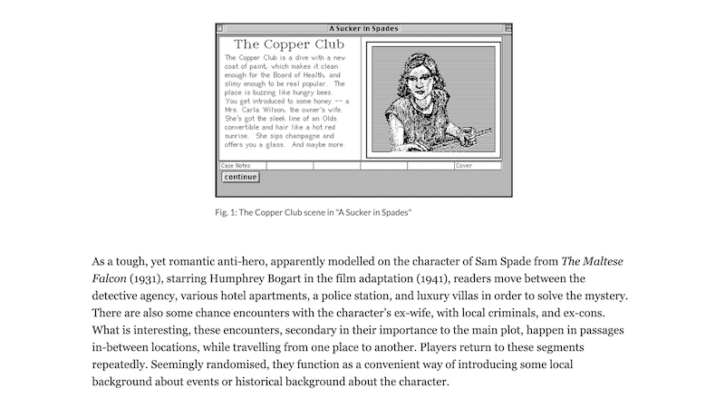 gallery image of Rebooting Electronic Literature, Volume 4 Chapter 7: Robert DiChiarra's 
