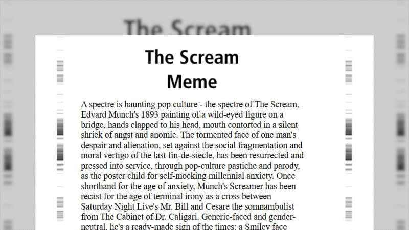 gallery image of The Scream Meme