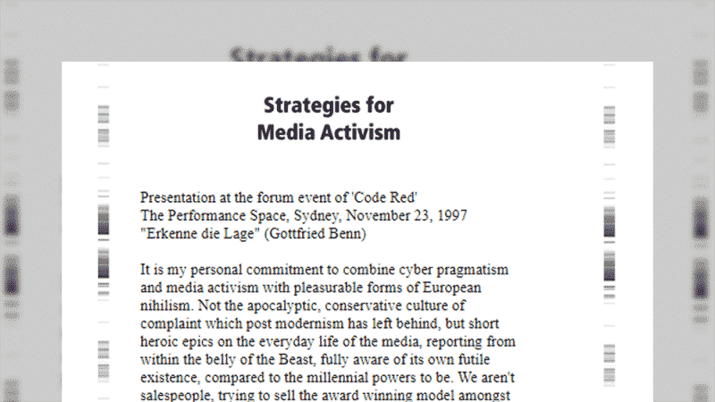 gallery image of Strategies for Media Activism