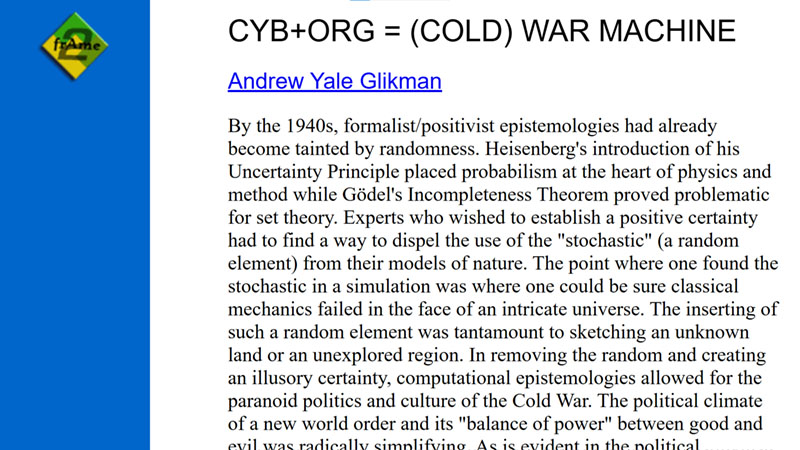 gallery image of CYB+ORG = (COLD) WAR MACHINE