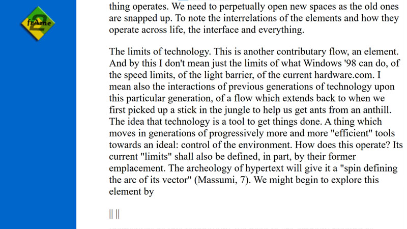 gallery image of Reconfiguring Hypertext as a Machine: Capitalism, Periodic Tables and a Mad Optometrist