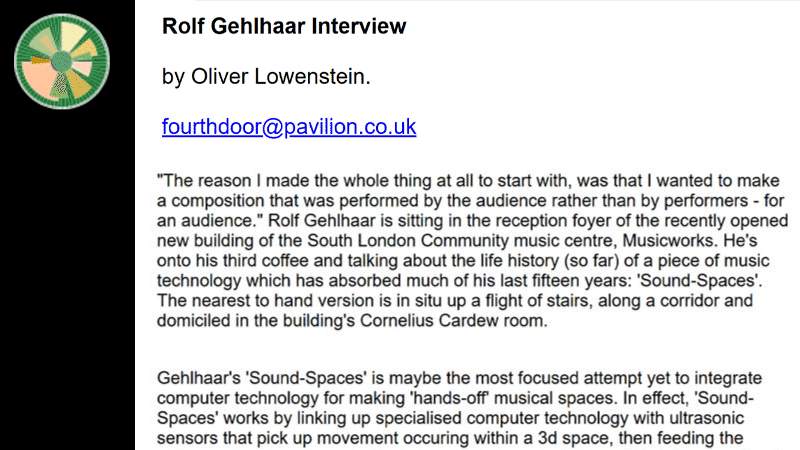 gallery image of Rolf Gelhaar Interview