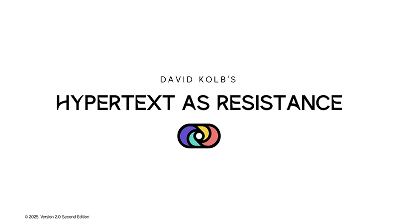 gallery image of Hypertext as Resistance