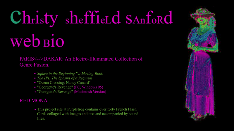 gallery image of Christy Sheffield Sanford Index: Web-Specific Art and Writing