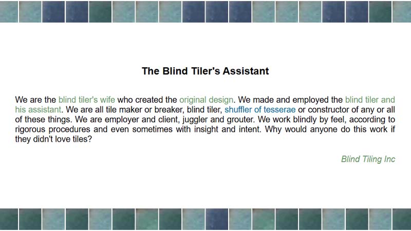 gallery image of The Blind Tiler's Assistant