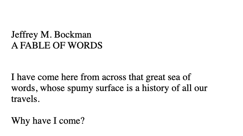 gallery image of A Fable of Words