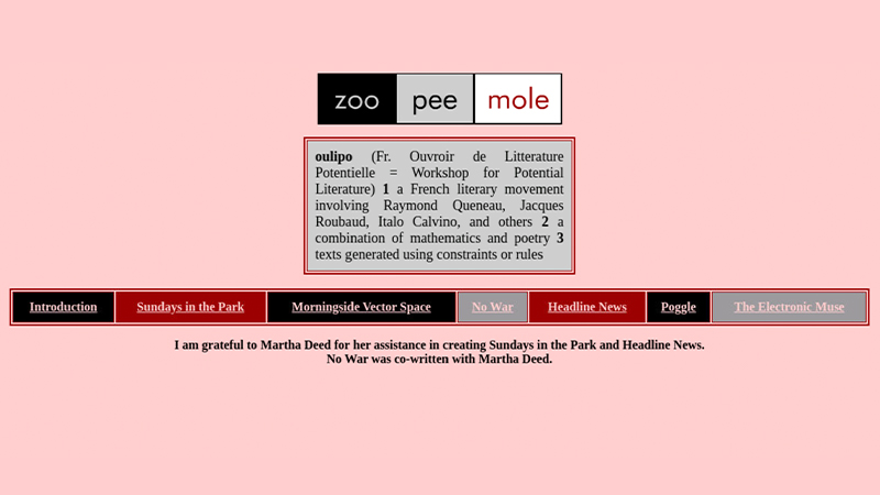 gallery image of Oulipoems