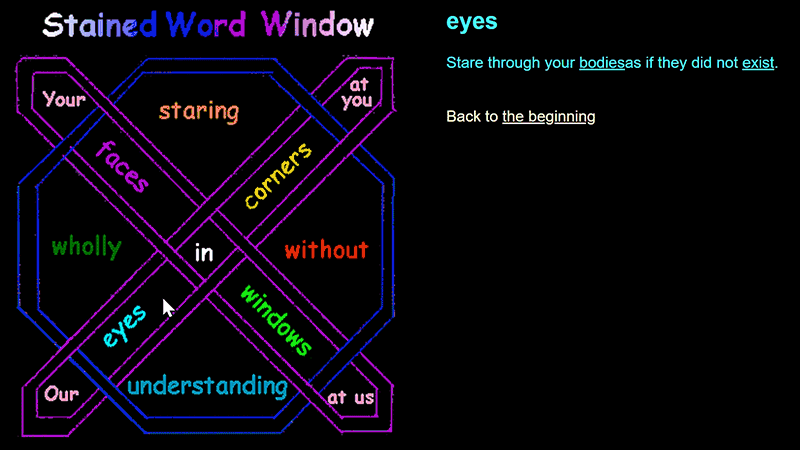 gallery image of Stained Word Window