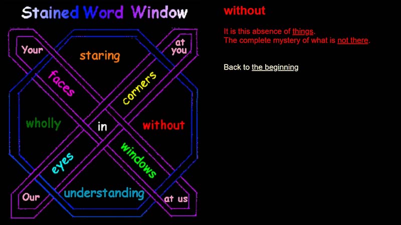 gallery image of Stained Word Window