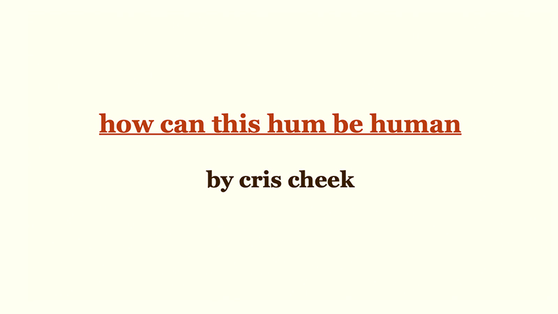 gallery image of How can this hum be human