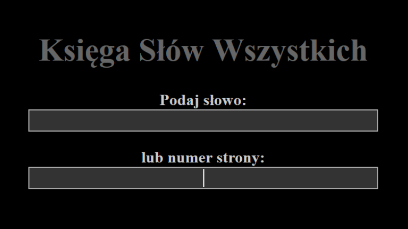 gallery image of Księga Słów Wszystkich / Book of all Words