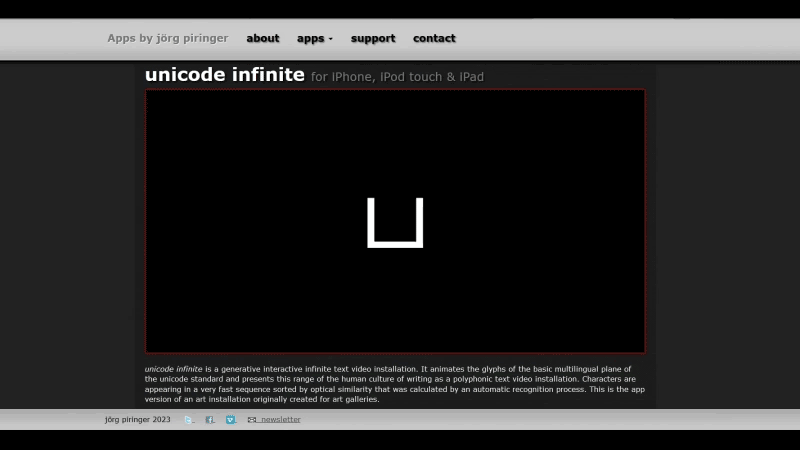 gallery image of unicode infinite